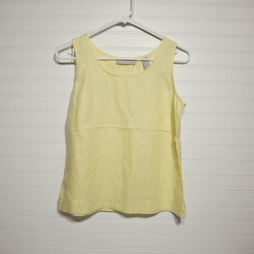 Kate Hill Women's Petite Linen Tank Top